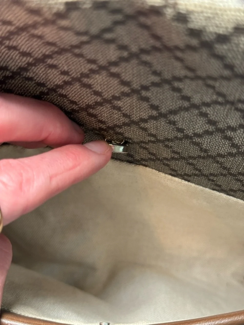 GUCCI Diamante Coated Canvas Messenger Bag - Picture 5 of 16